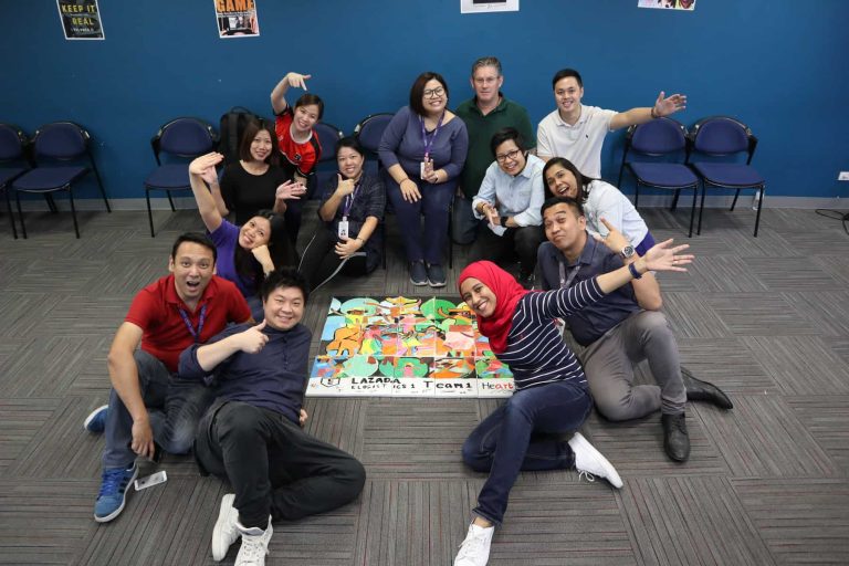 Image Depicting 1 Team 1 Heart for LAZADA PHILIPPINES